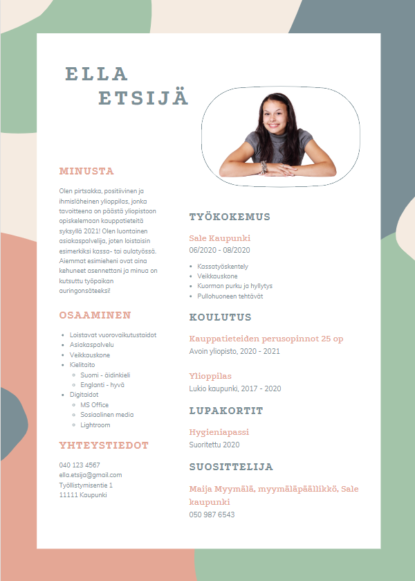 Ty hakemus Ja CV Duunia Koskista Ty hakemus Ja CV Duunia Koskista